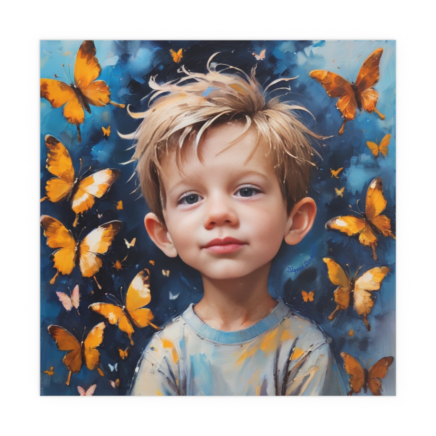 Indoor and Outdoor Silk Posters (Square 13)