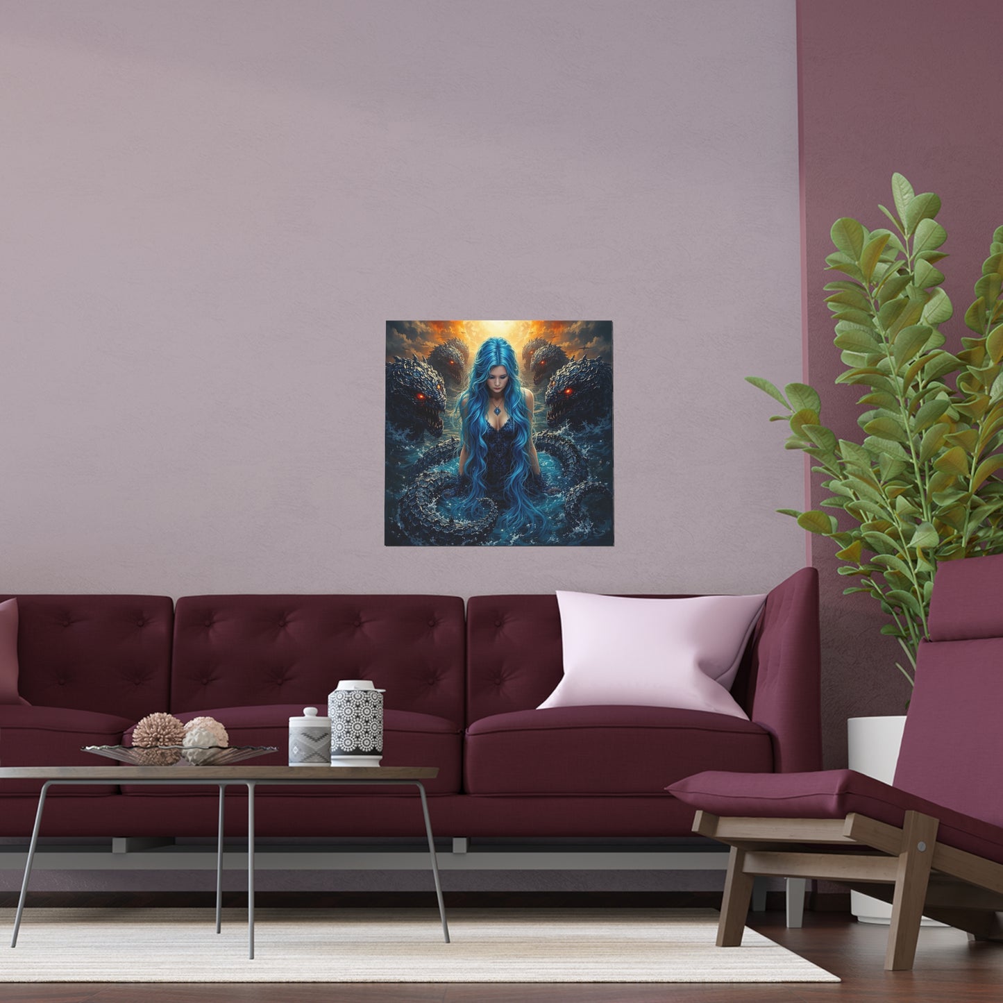 Indoor and Outdoor Silk Posters (Square 5)