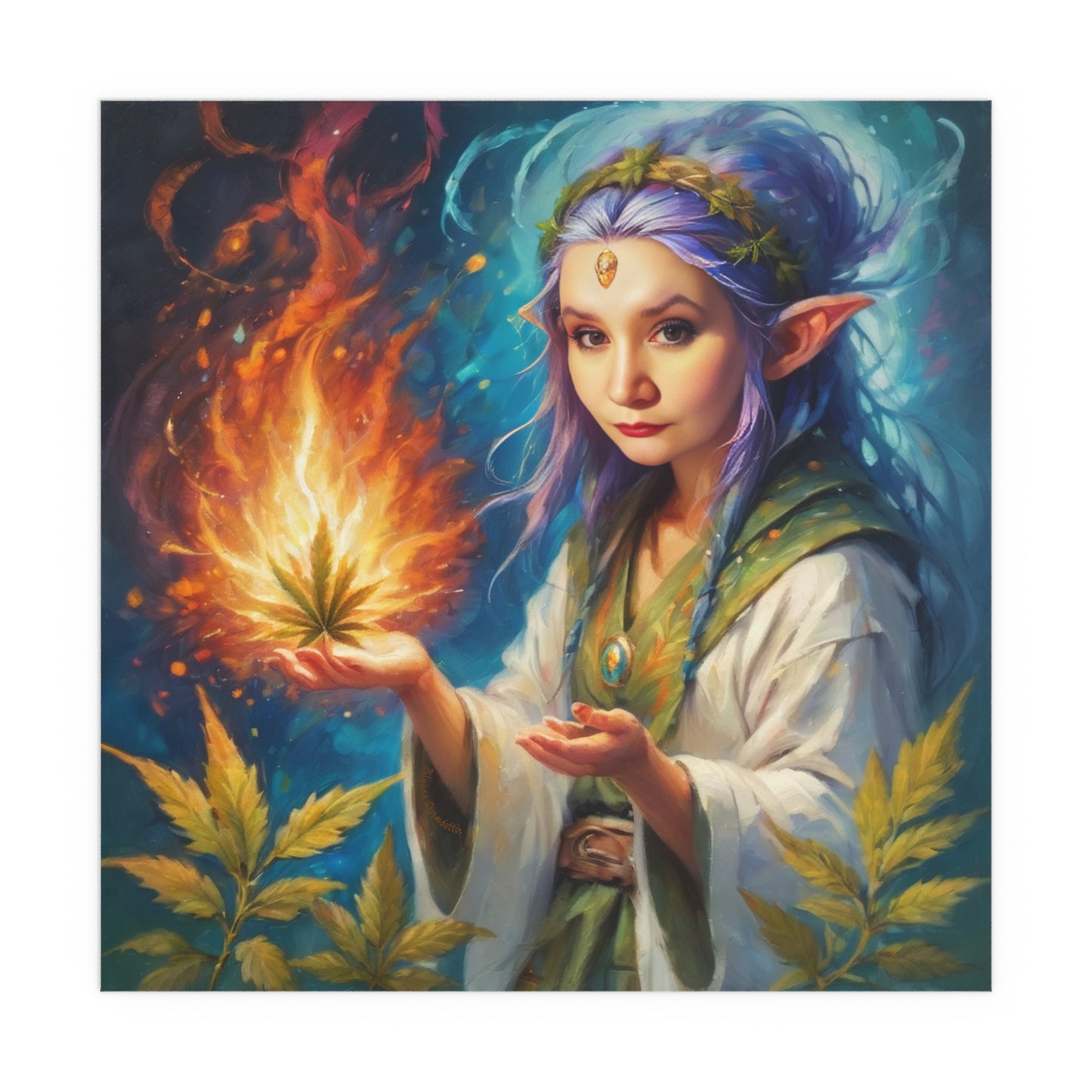 Indoor and Outdoor Silk Posters (Square 19)
