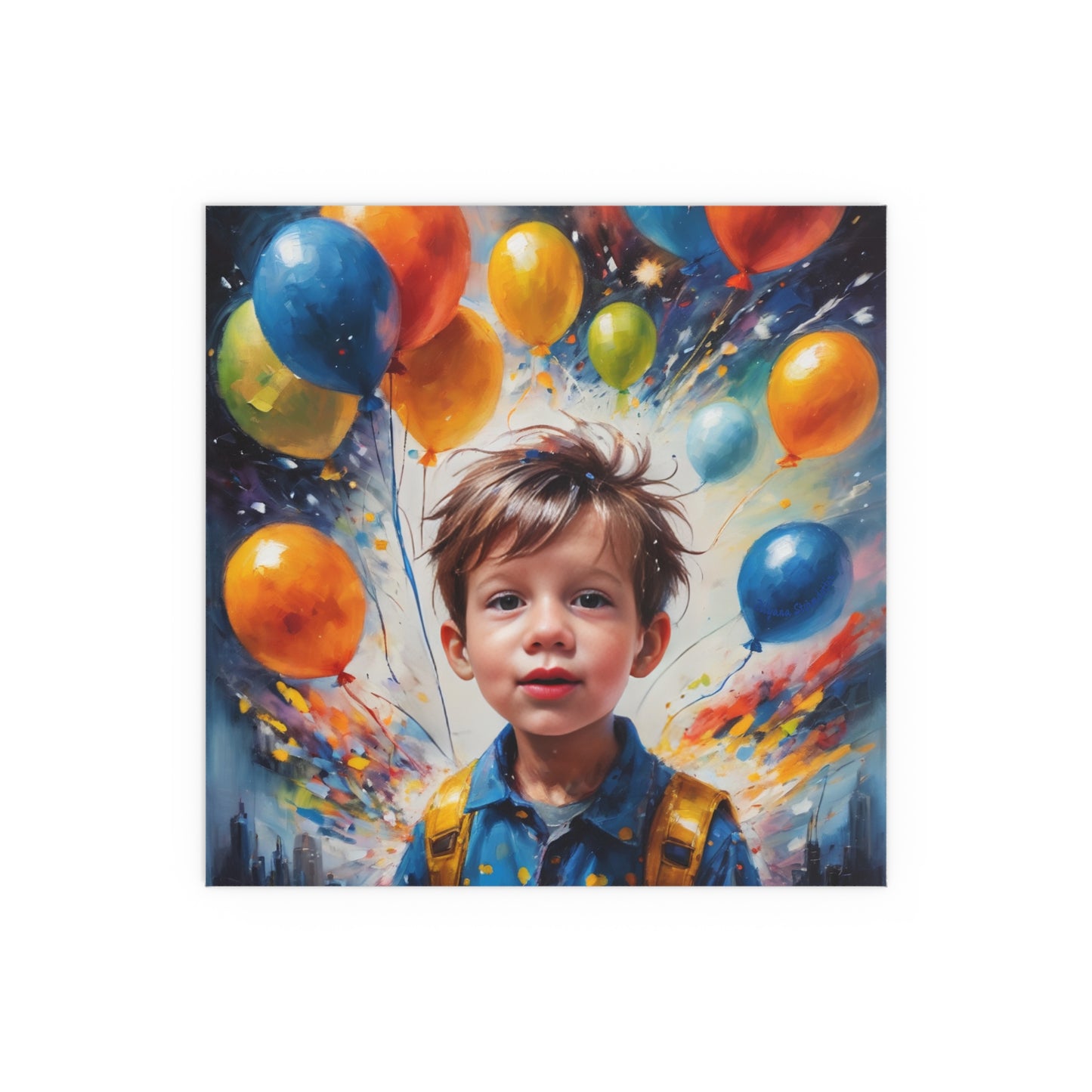 Indoor and Outdoor Silk Posters (Square 7)