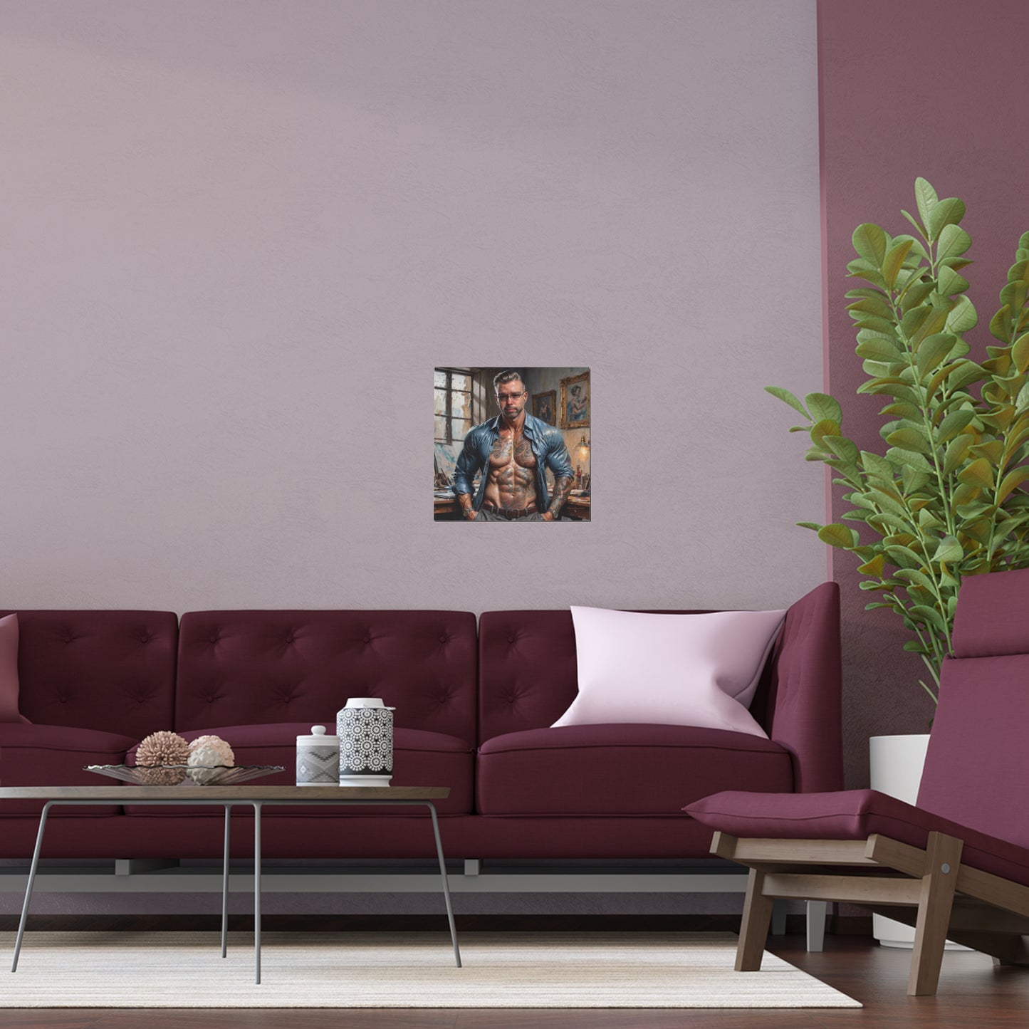 Indoor and Outdoor Silk Posters (Square 1)