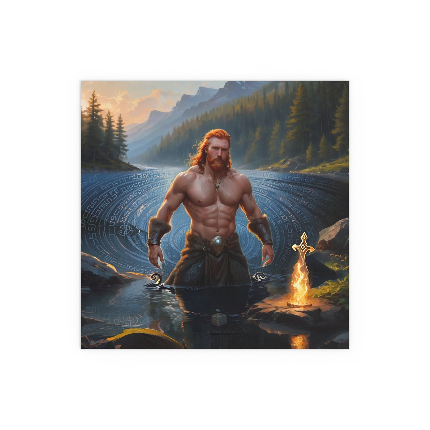 Indoor and Outdoor Silk Posters (Square 2)