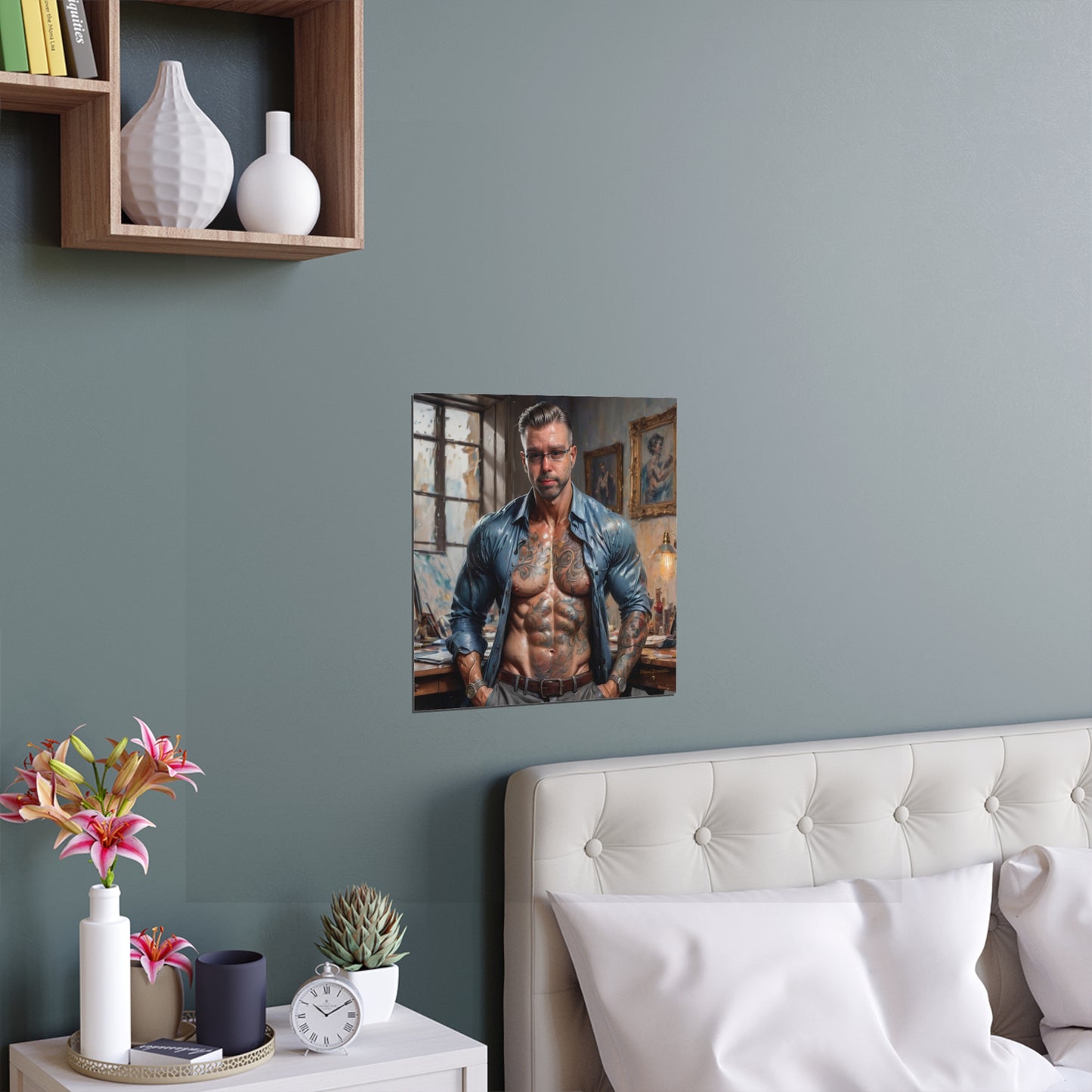 Indoor and Outdoor Silk Posters (Square 1)