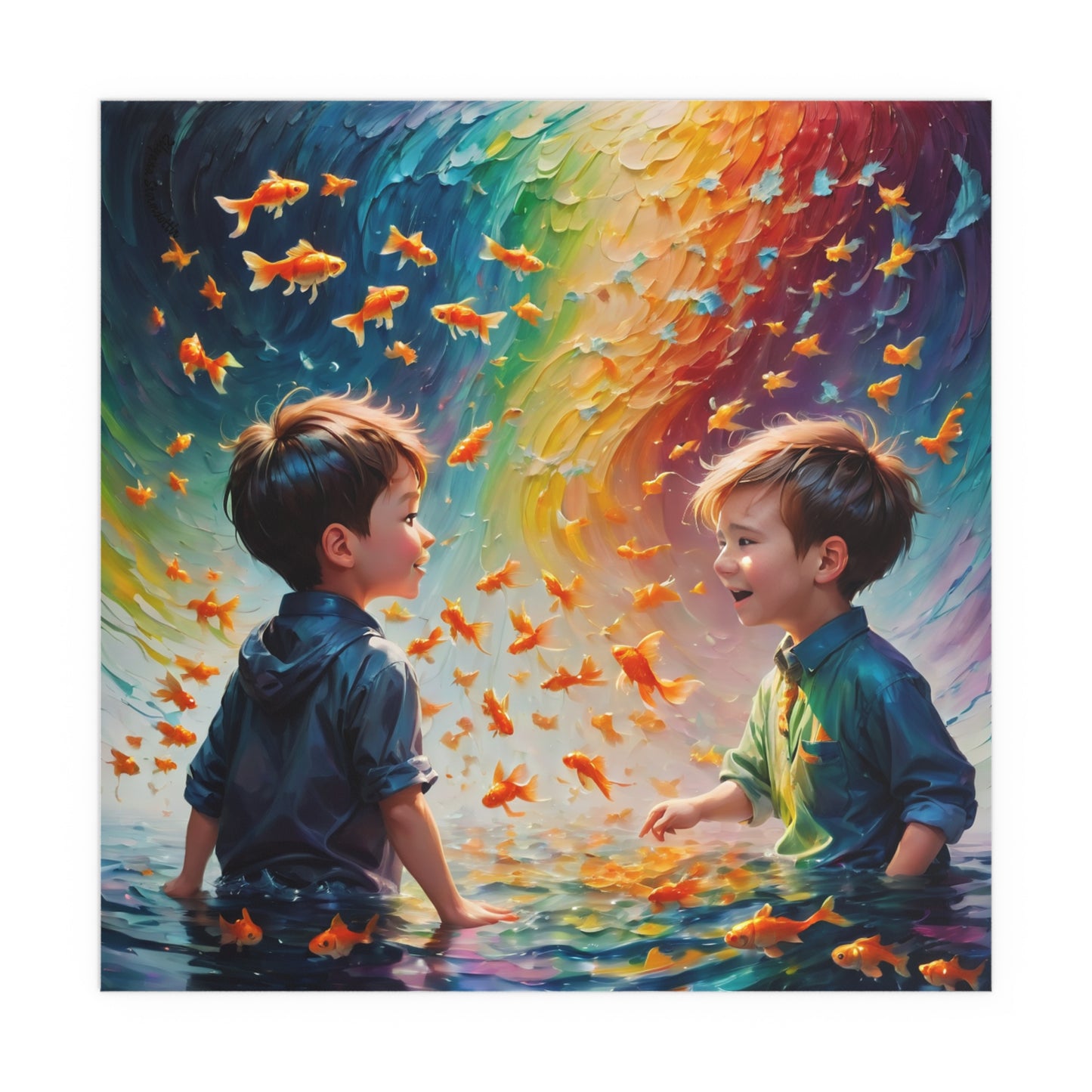 Indoor and Outdoor Silk Posters (Square 14)