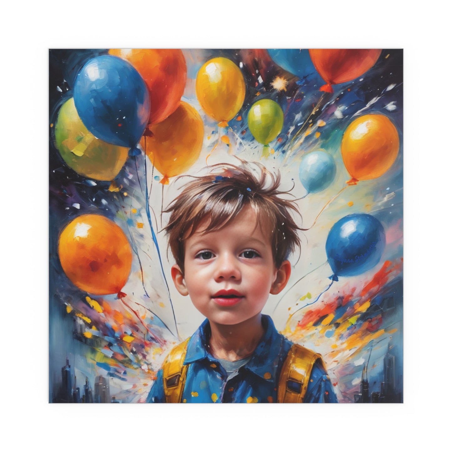 Indoor and Outdoor Silk Posters (Square 7)