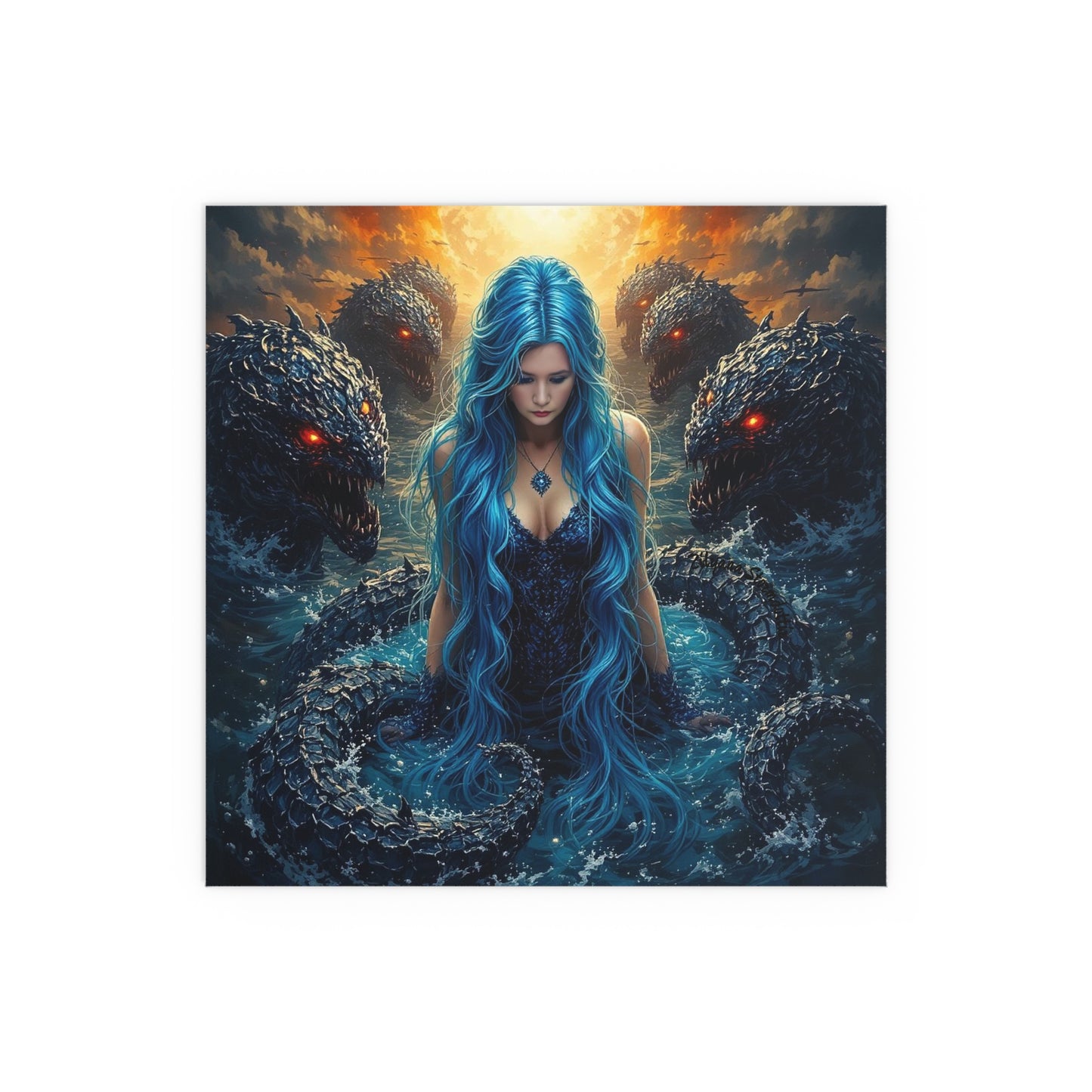 Indoor and Outdoor Silk Posters (Square 5)