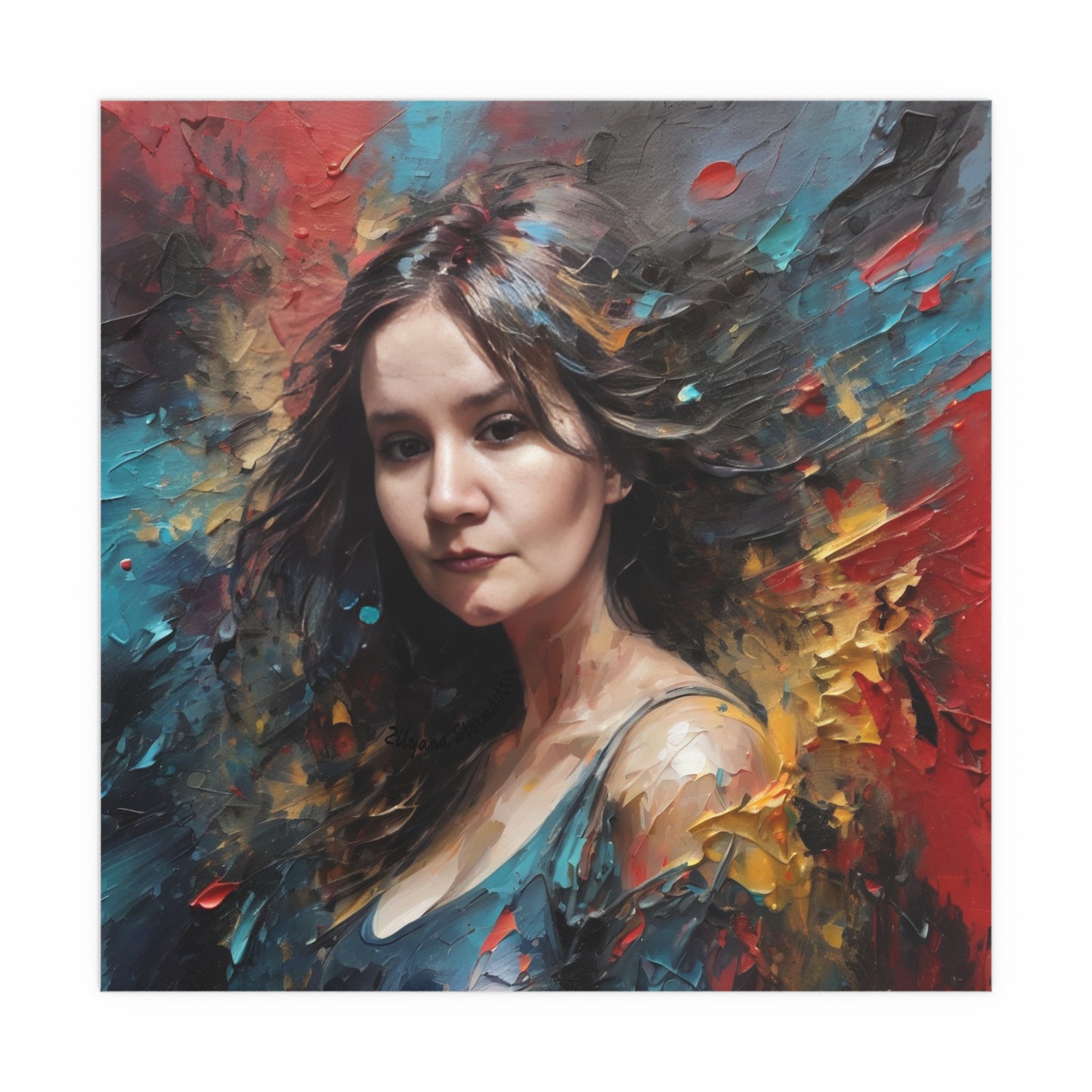 Indoor and Outdoor Silk Posters (Square 9)