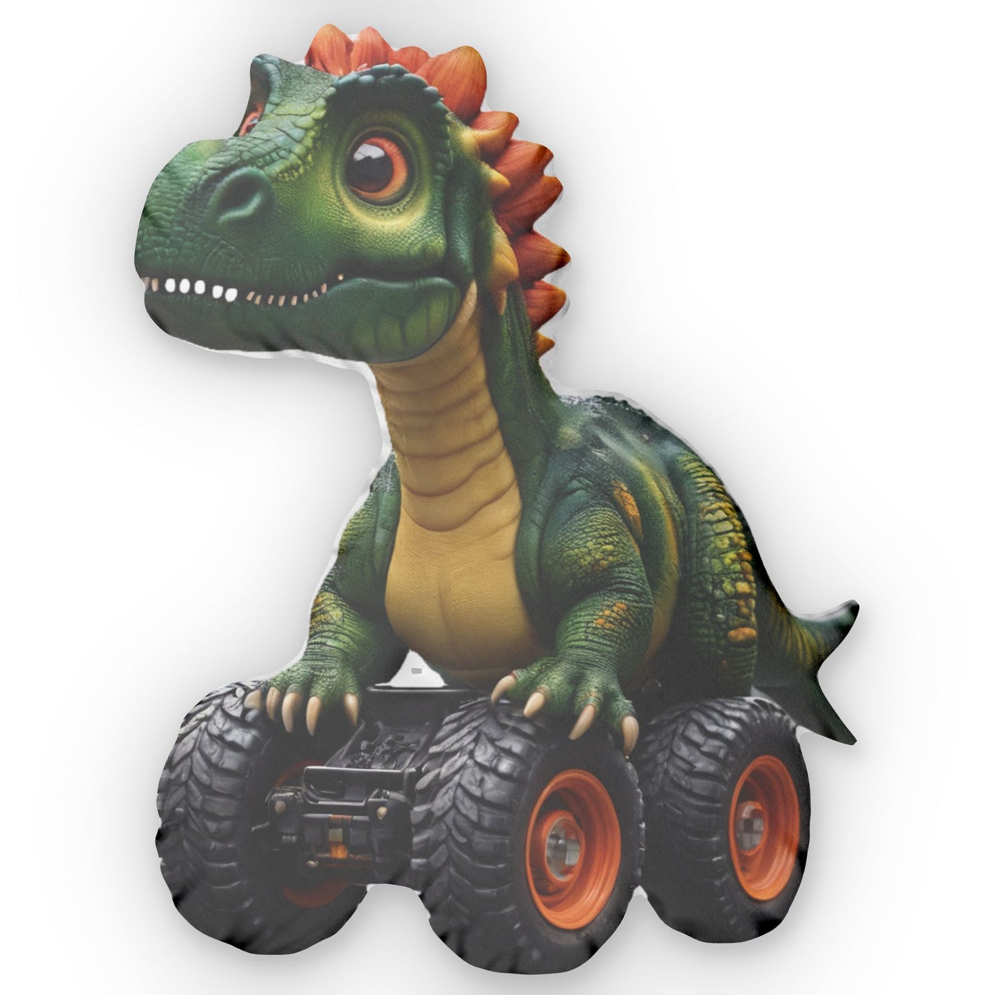 Dino Truck Pillow