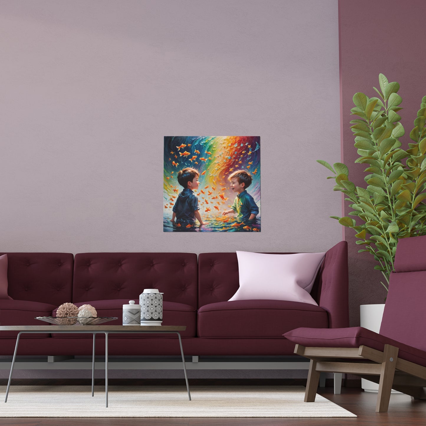 Indoor and Outdoor Silk Posters (Square 14)