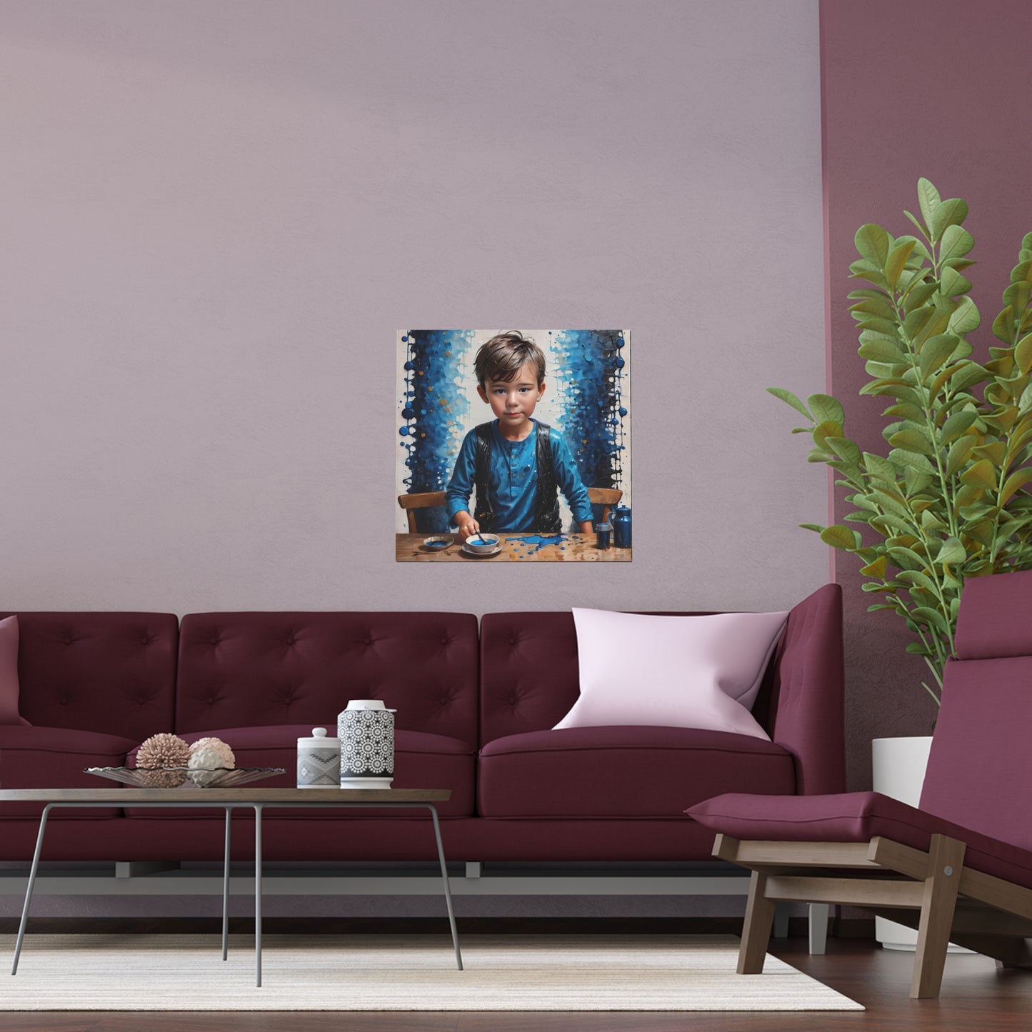 Indoor and Outdoor Silk Posters (Square 4)