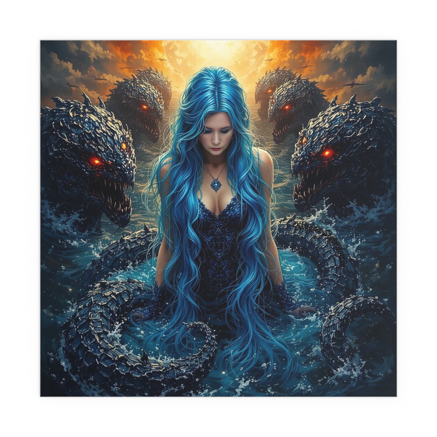 Indoor and Outdoor Silk Posters (Square 5)