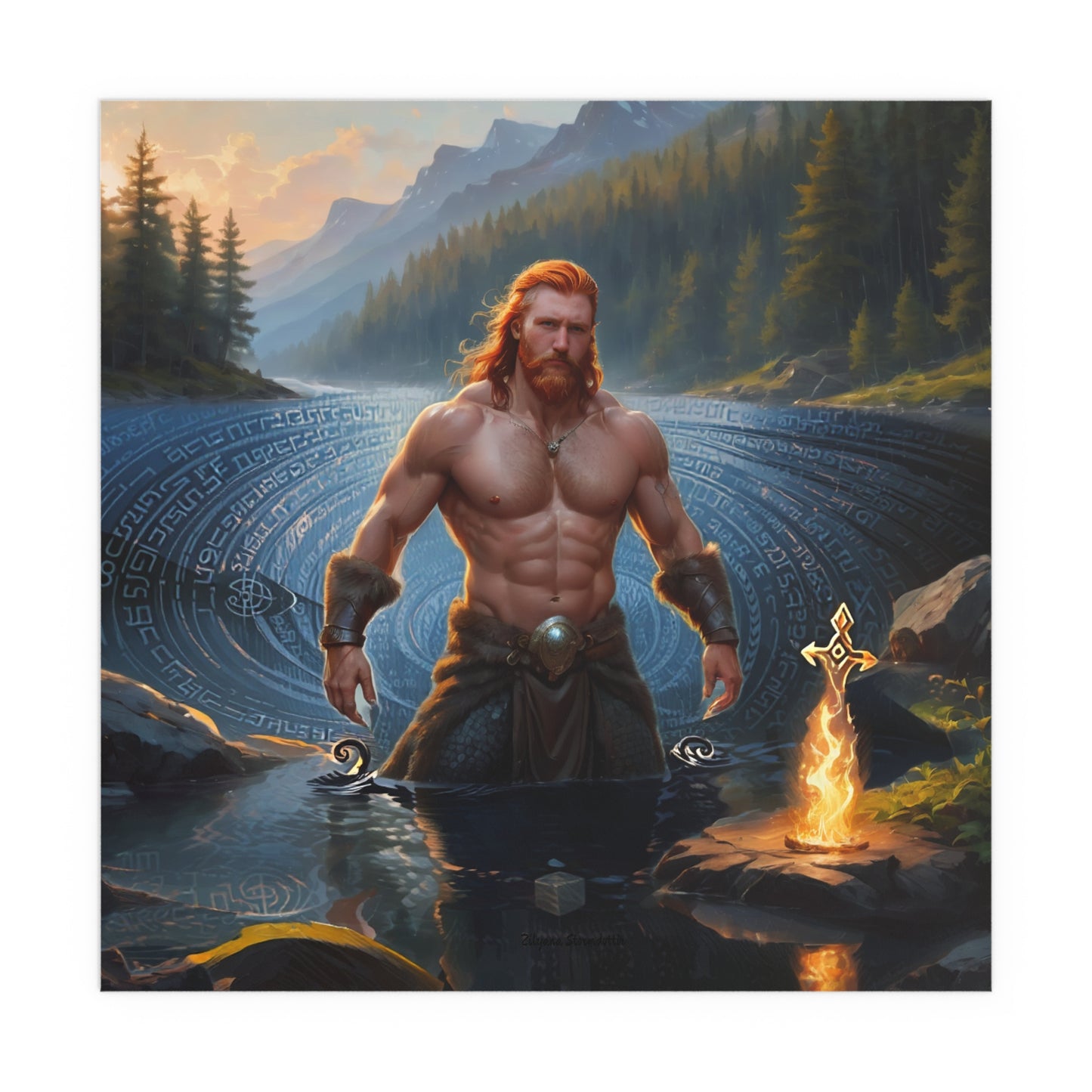Indoor and Outdoor Silk Posters (Square 2)