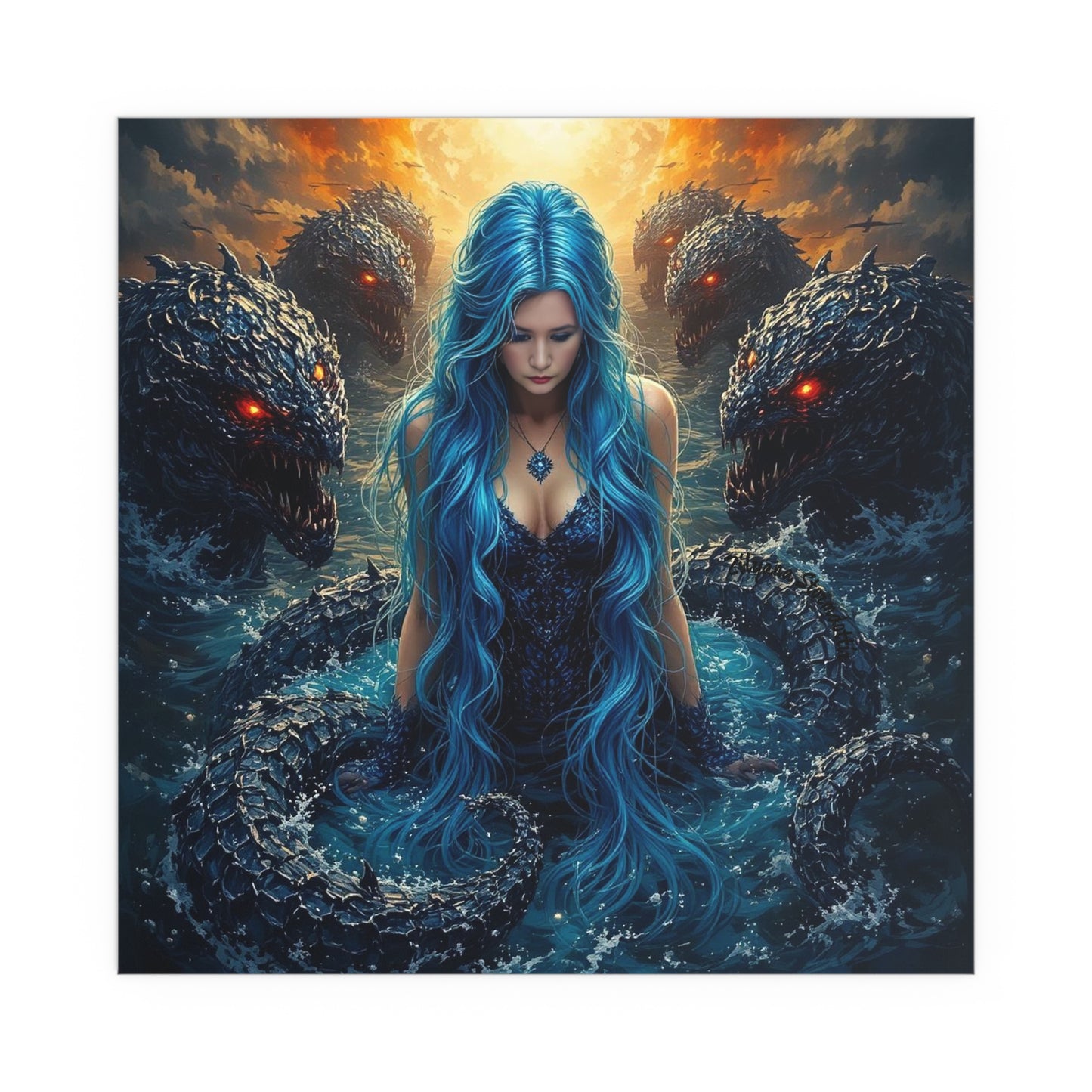 Indoor and Outdoor Silk Posters (Square 5)