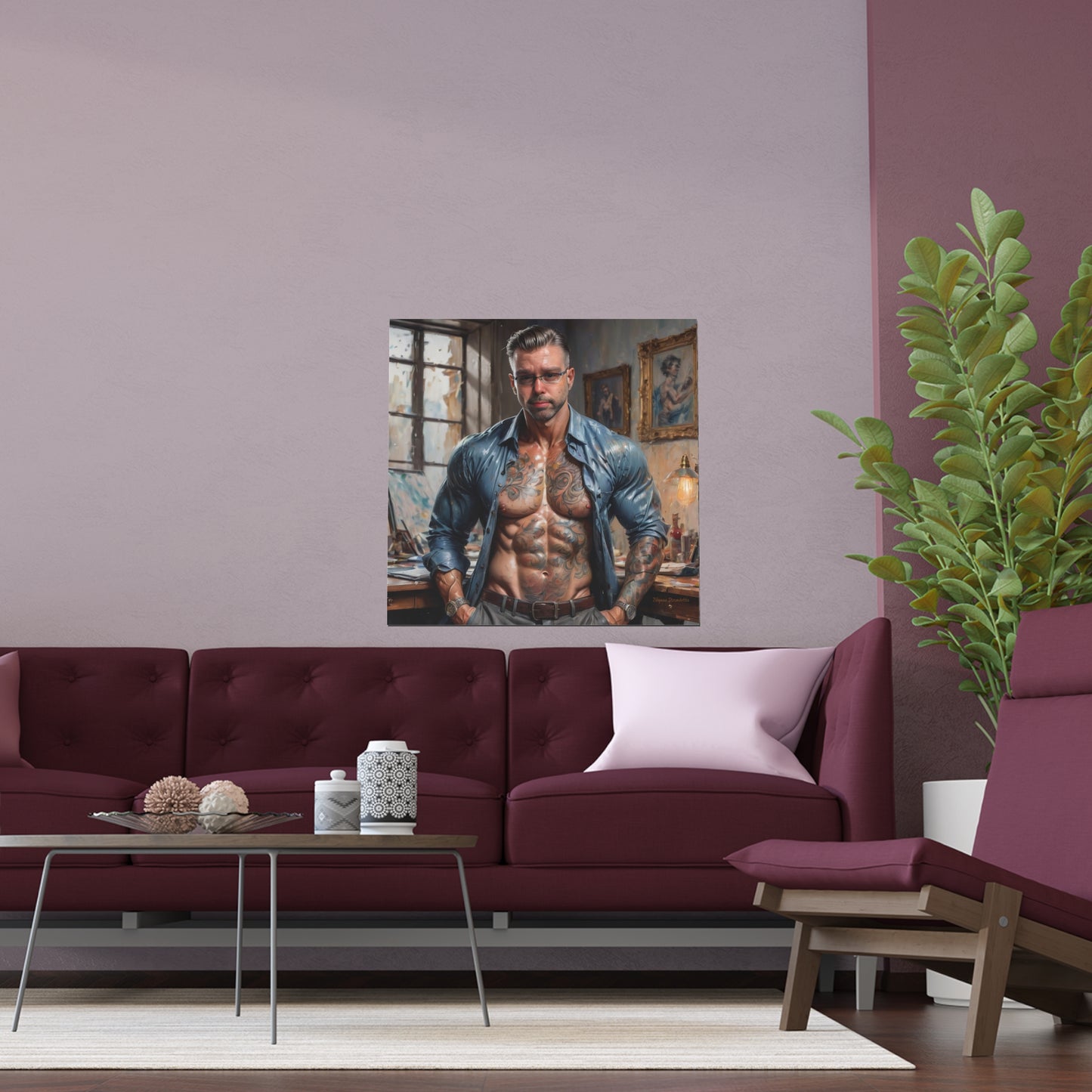 Indoor and Outdoor Silk Posters (Square 1)