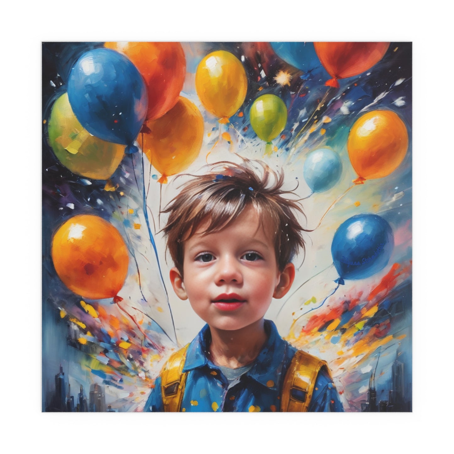 Indoor and Outdoor Silk Posters (Square 7)