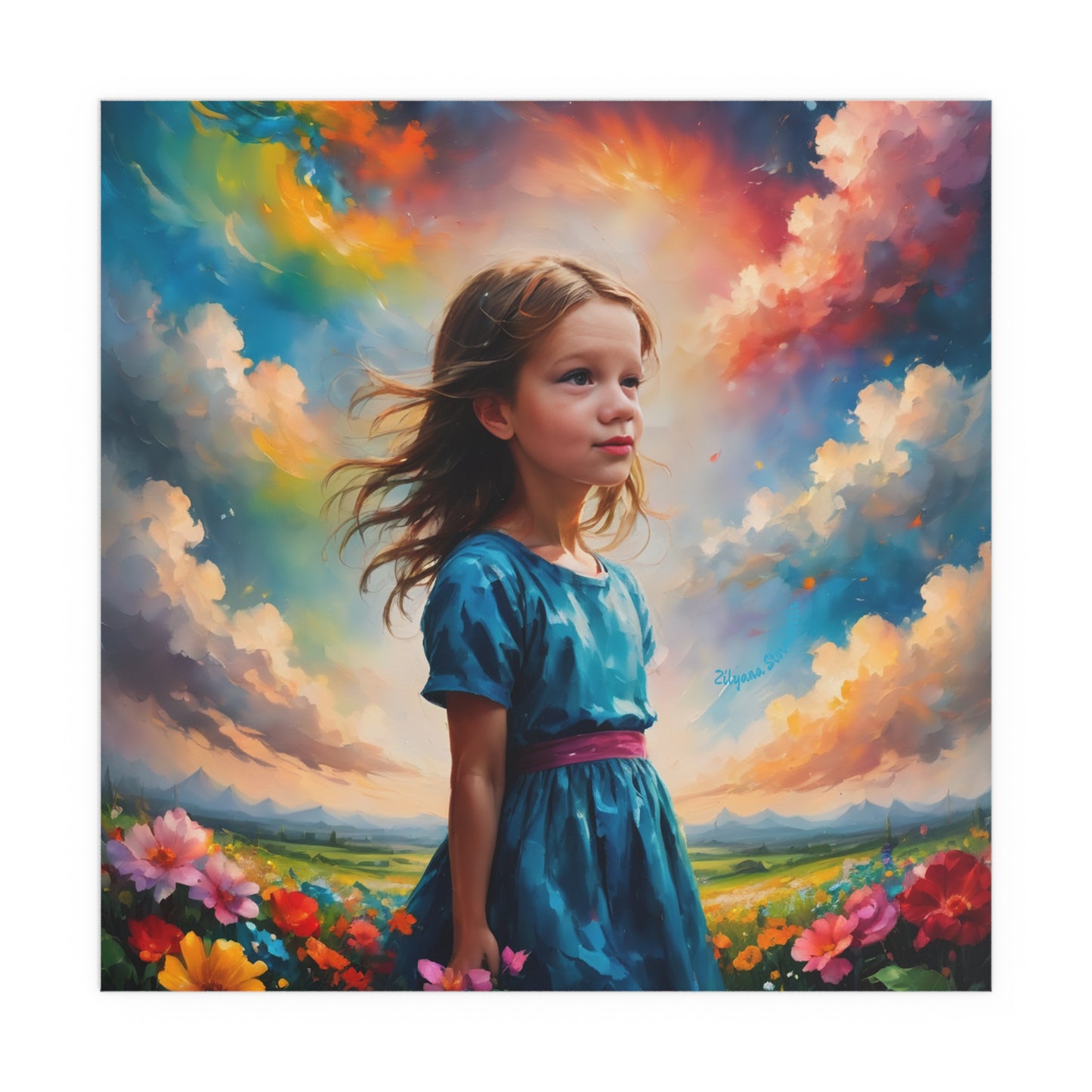 Indoor and Outdoor Silk Posters (Square 11)
