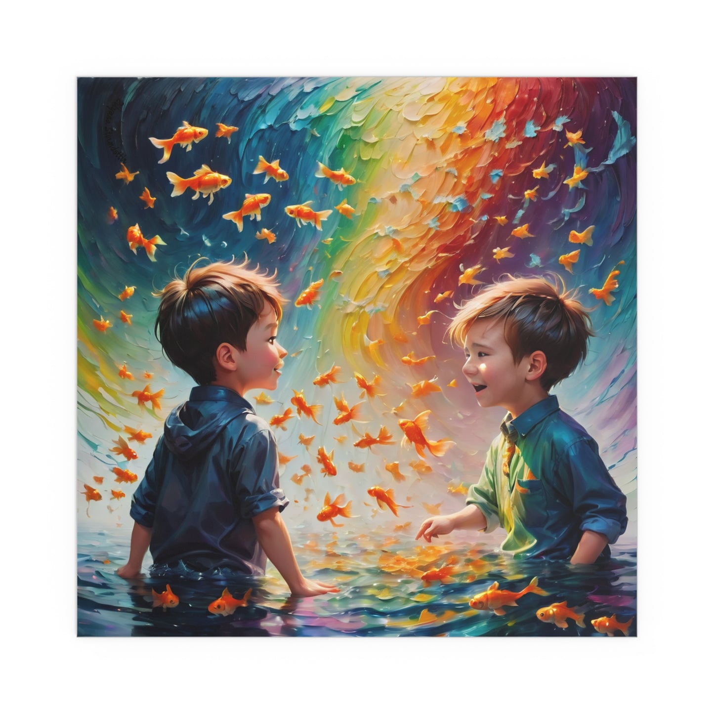 Indoor and Outdoor Silk Posters (Square 14)