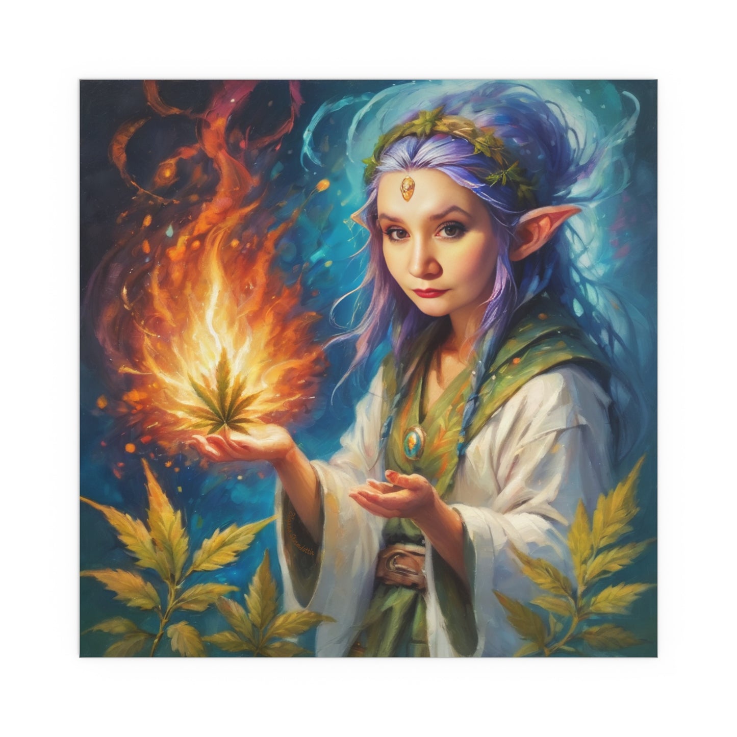 Indoor and Outdoor Silk Posters (Square 19)