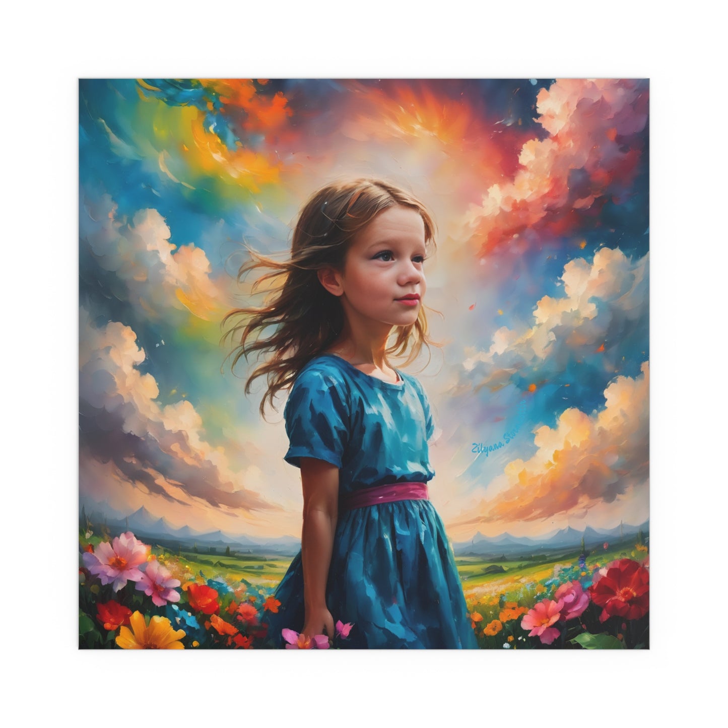 Indoor and Outdoor Silk Posters (Square 11)