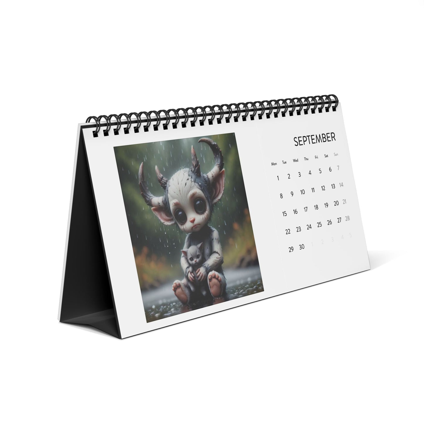 Simplex Desk Calendar (2025 grid)