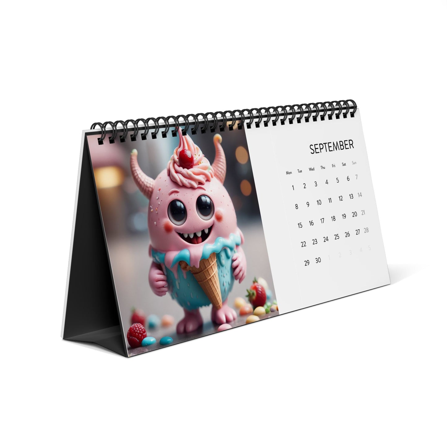 Simplex Desk Calendar (2025 grid)