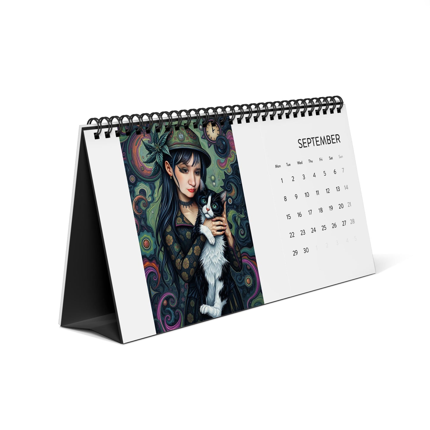 Simplex Desk Calendar (2025 grid)