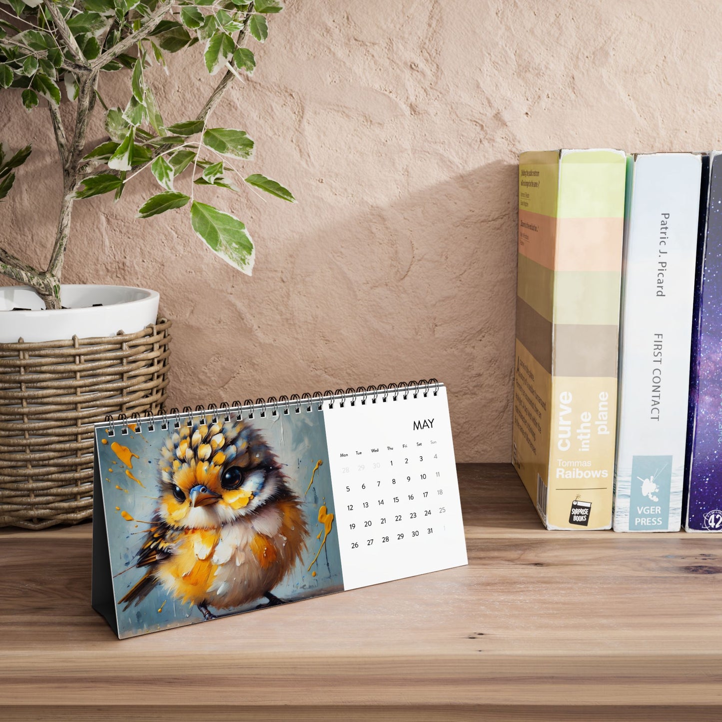 Simplex Desk Calendar (2025 grid)