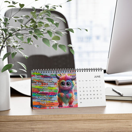 Simplex Desk Calendar (2025 grid)