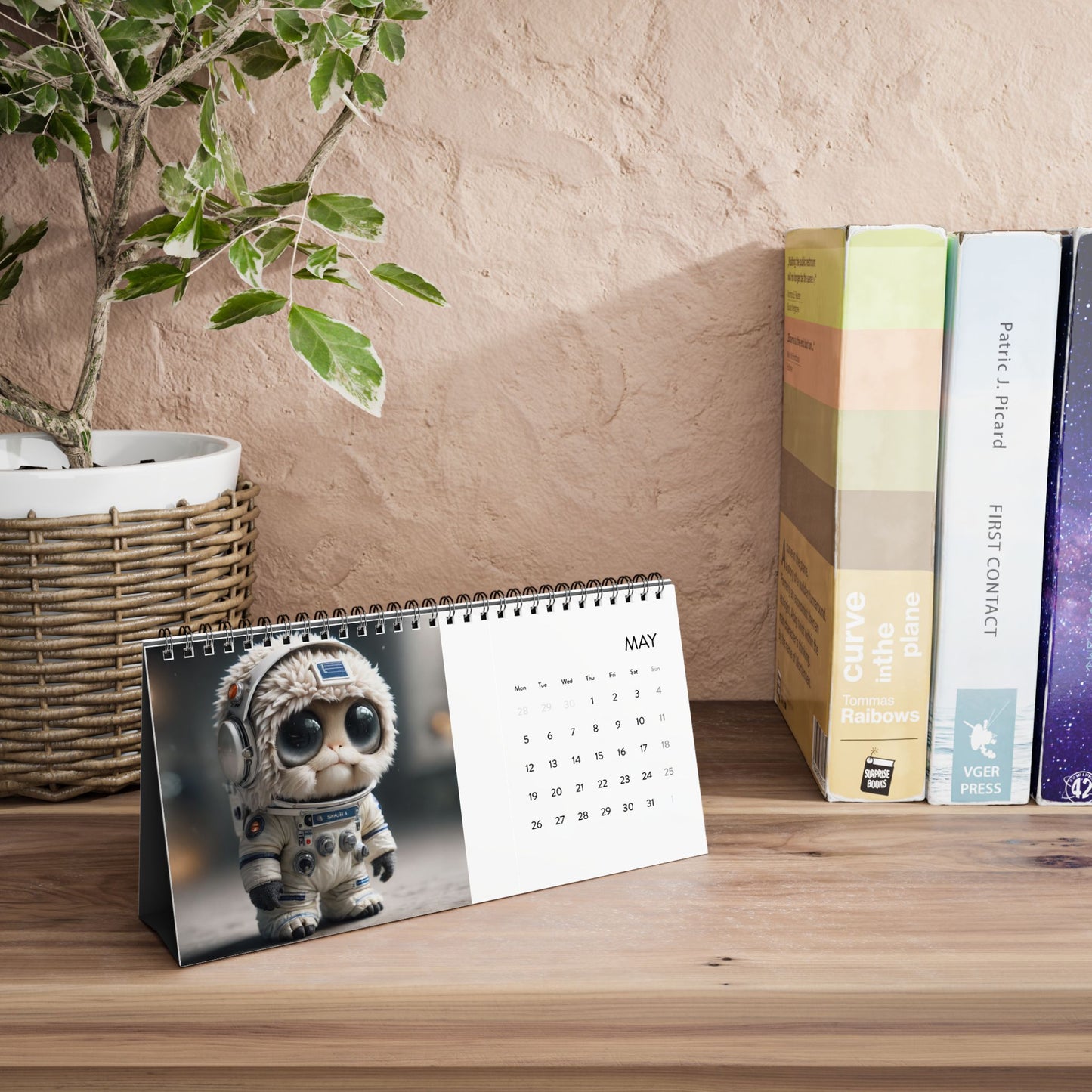 Simplex Desk Calendar (2025 grid)