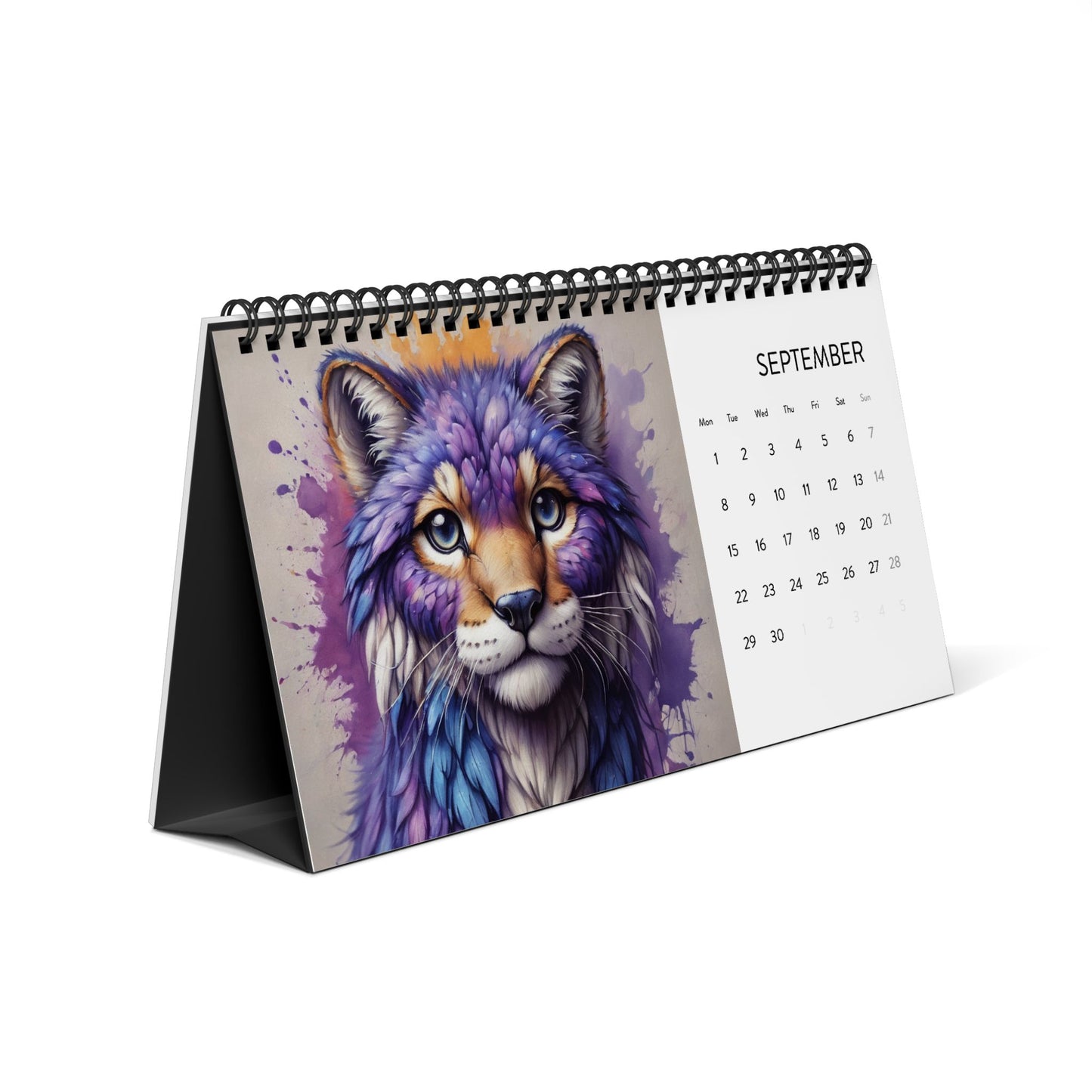 Simplex Desk Calendar (2025 grid)