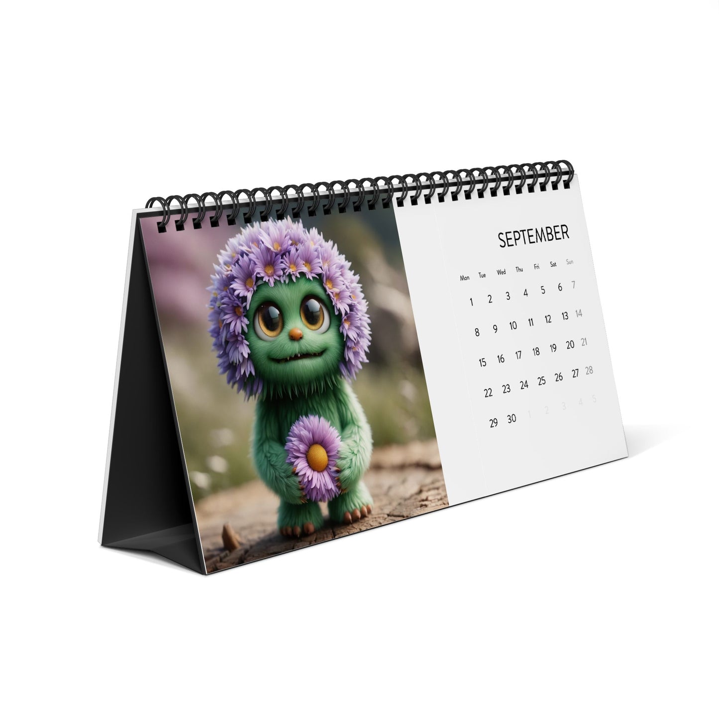 Simplex Desk Calendar (2025 grid)