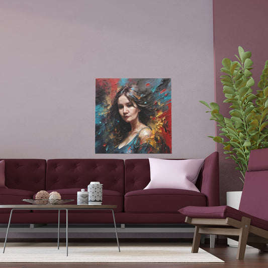 Indoor and Outdoor Silk Posters (Square 9)