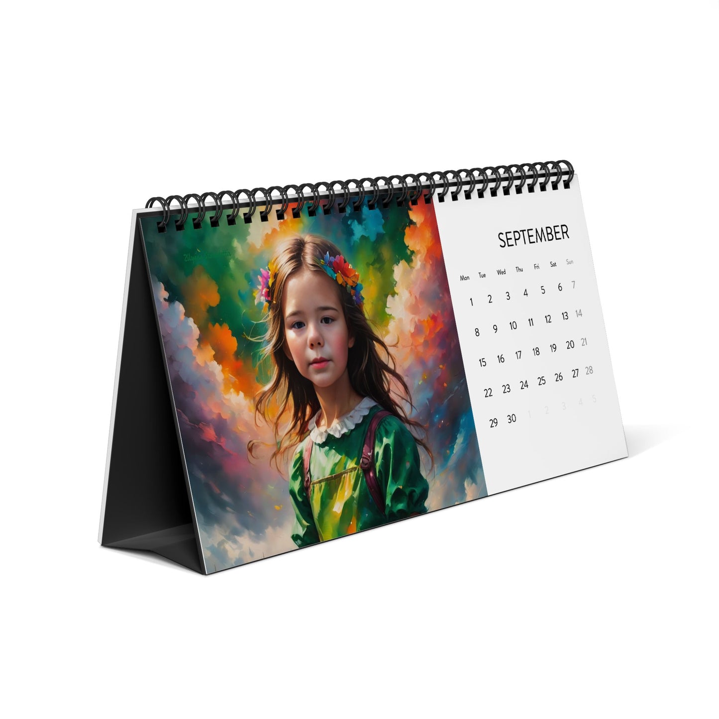 Simplex Desk Calendar (2025 grid)