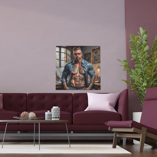 Indoor and Outdoor Silk Posters (Square 1)
