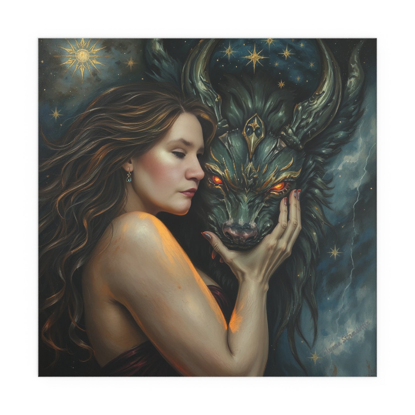 Indoor and Outdoor Silk Posters (Square 3)