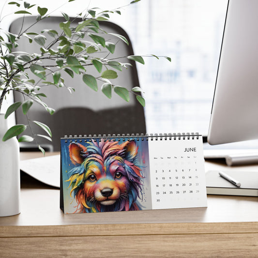 Simplex Desk Calendar (2025 grid)