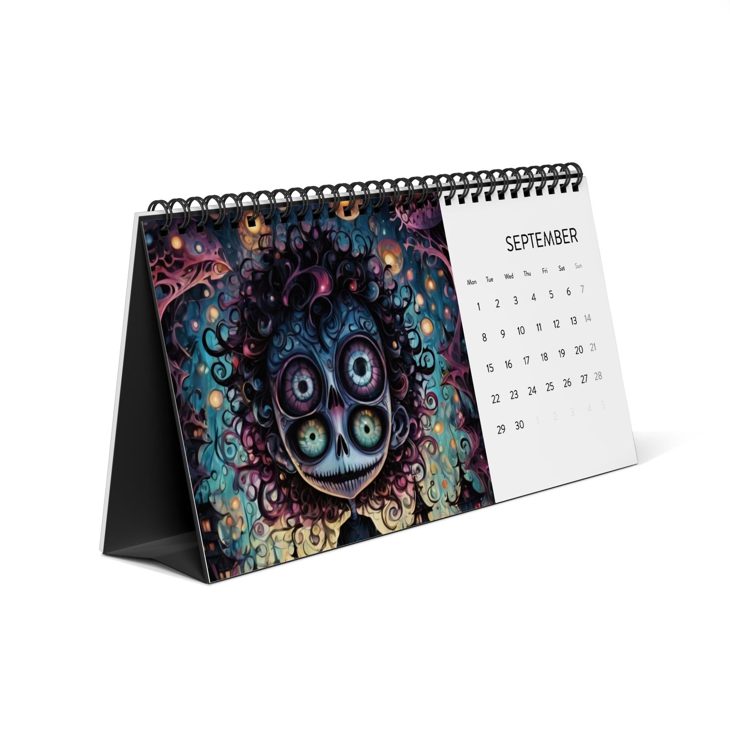 Simplex Desk Calendar (2025 grid)