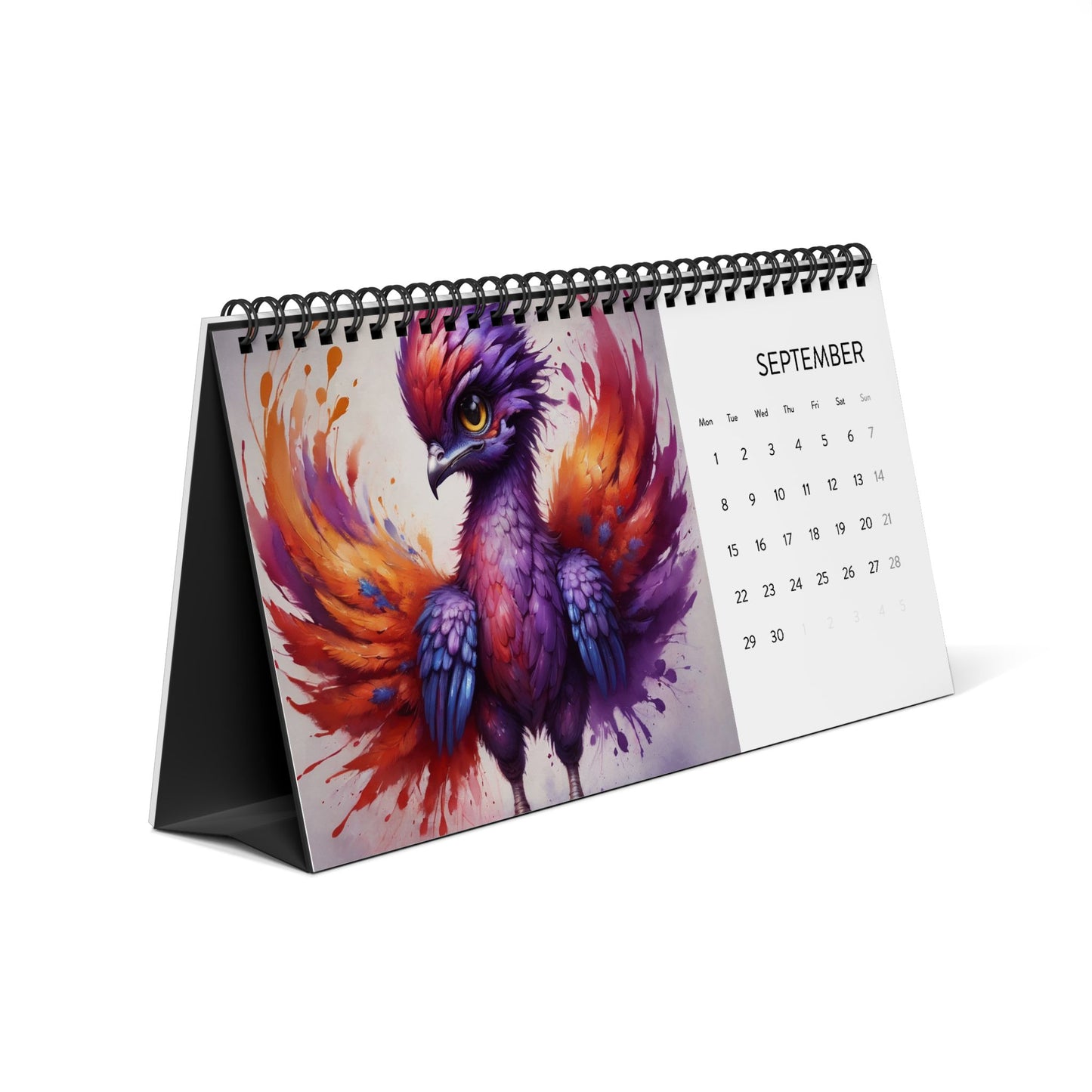 Simplex Desk Calendar (2025 grid)