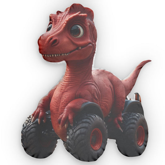 Dino Truck Pillow