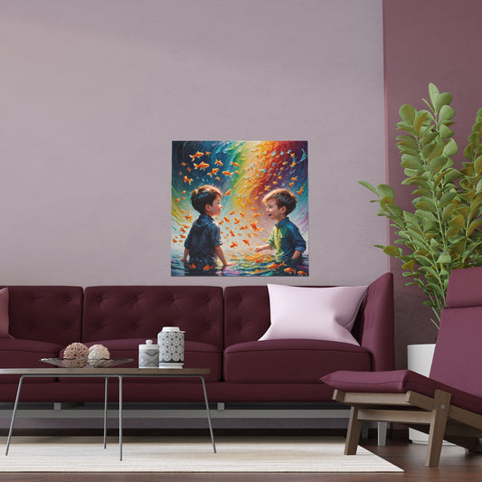 Indoor and Outdoor Silk Posters (Square 14)