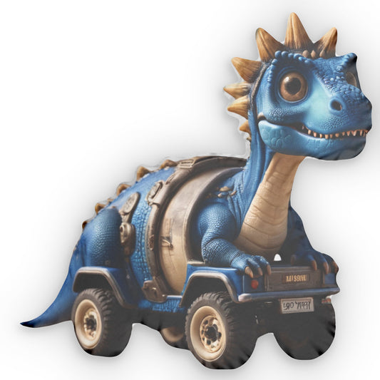 Dino Truck Pillow