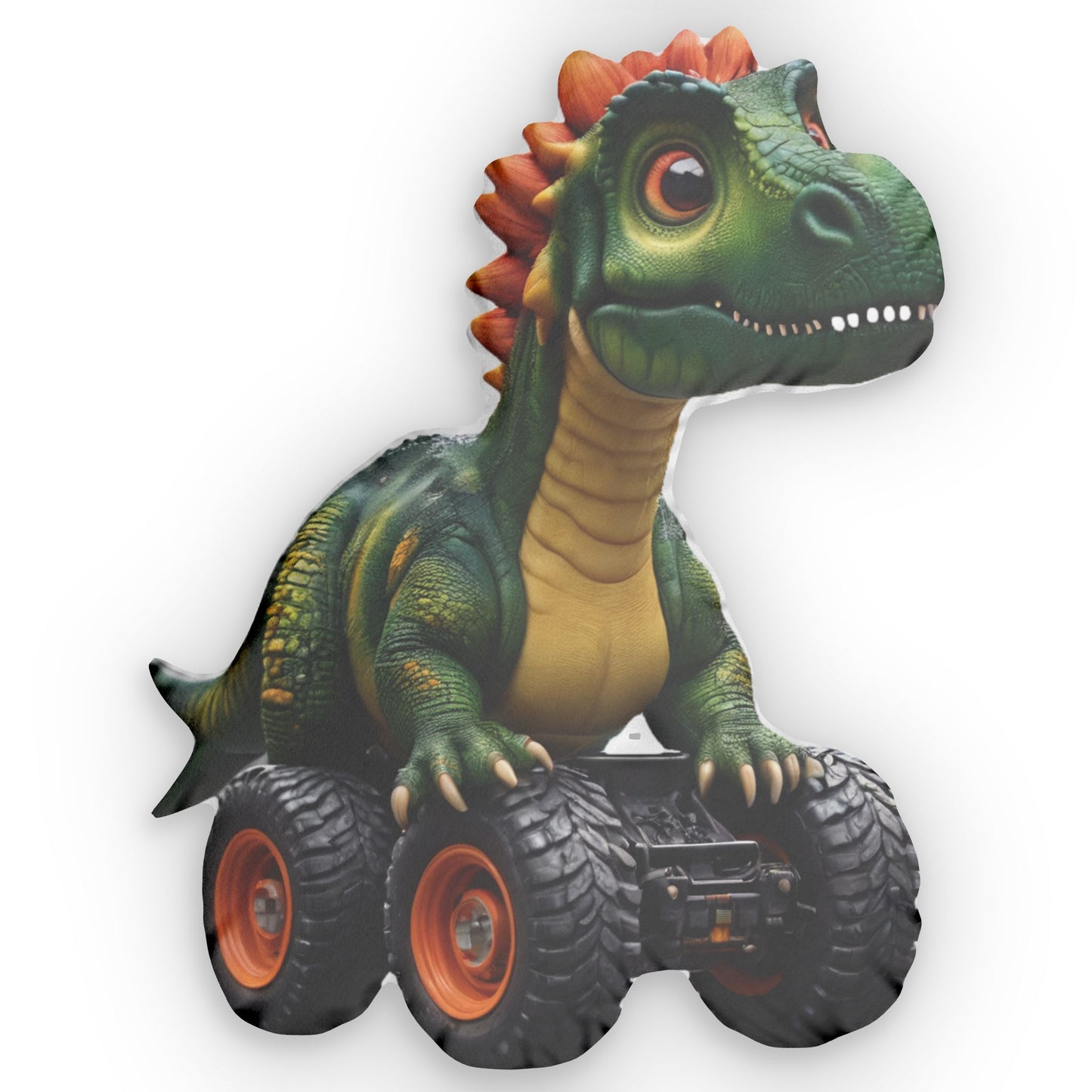 Dino Truck Pillow