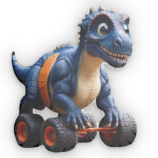 Dino Truck Pillow