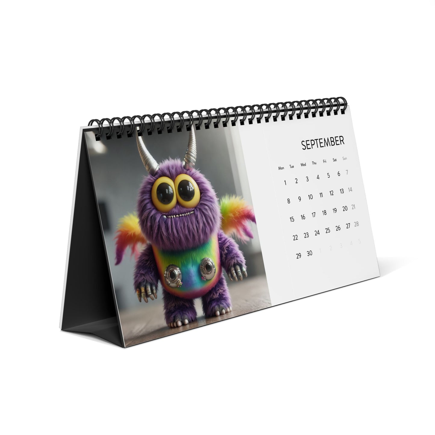 Simplex Desk Calendar (2025 grid)